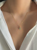 Dainty green jade pendant necklace, Gifts for sister, Gifts for her