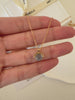 Blue aquamarine pendant, Gemstone necklace, Birthstone necklace, Silver necklace, Gift for her