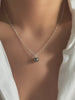 Dainty Gray Tahitian Pearl necklace, Silver Tahitian necklace, Chic Bridesmaid gifts, 8mm Dark gray pearls, Gifts for her