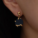 Black onyx earrings