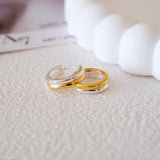 Two tone earrings