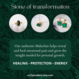Malachite necklace