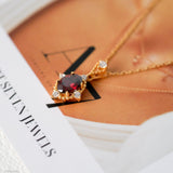 collar de granate