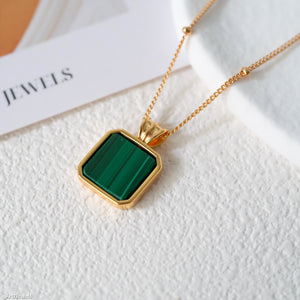 Malachite necklace