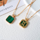 Malachite necklace